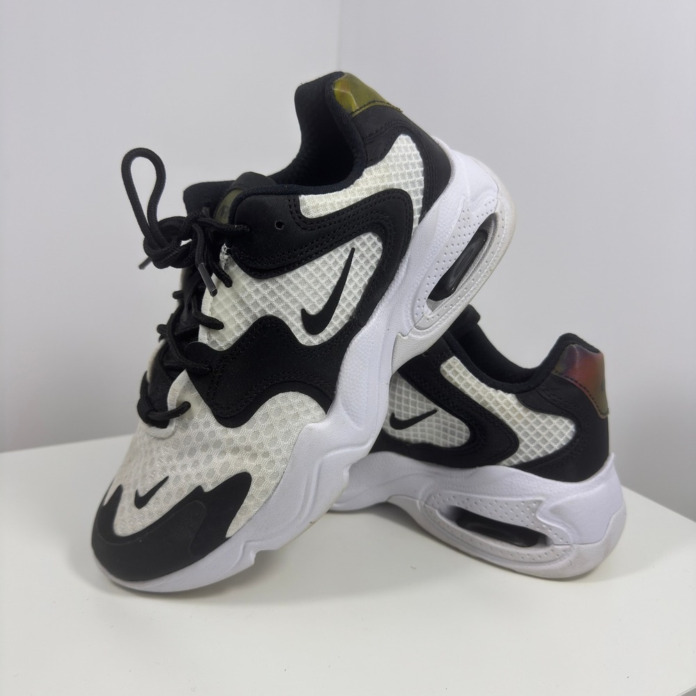 Nike Air Max 2X White Black Women's Size 6.5 Running‎ Shoes Sneakers